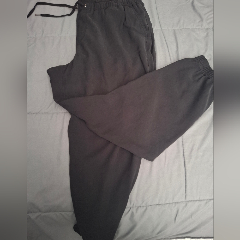 Tommy Hilfiger Black Joggers with Red Trim